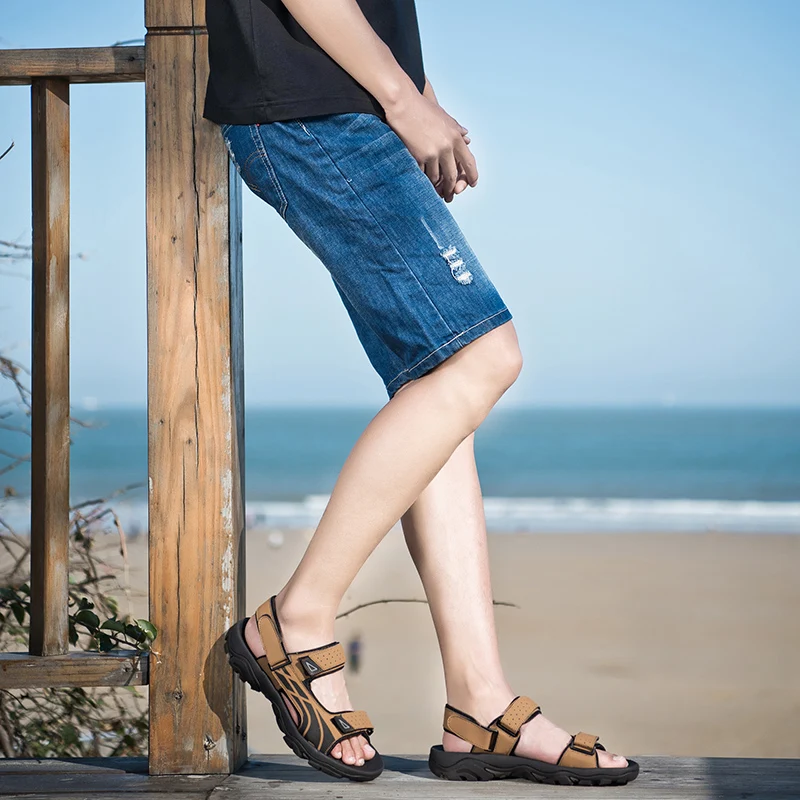 

Sandale Homme Cuir Sandalia Masculino Sandalias Piel Playa Hombre Sandals For Men Summer Shoes Beach Sandal Outdoor