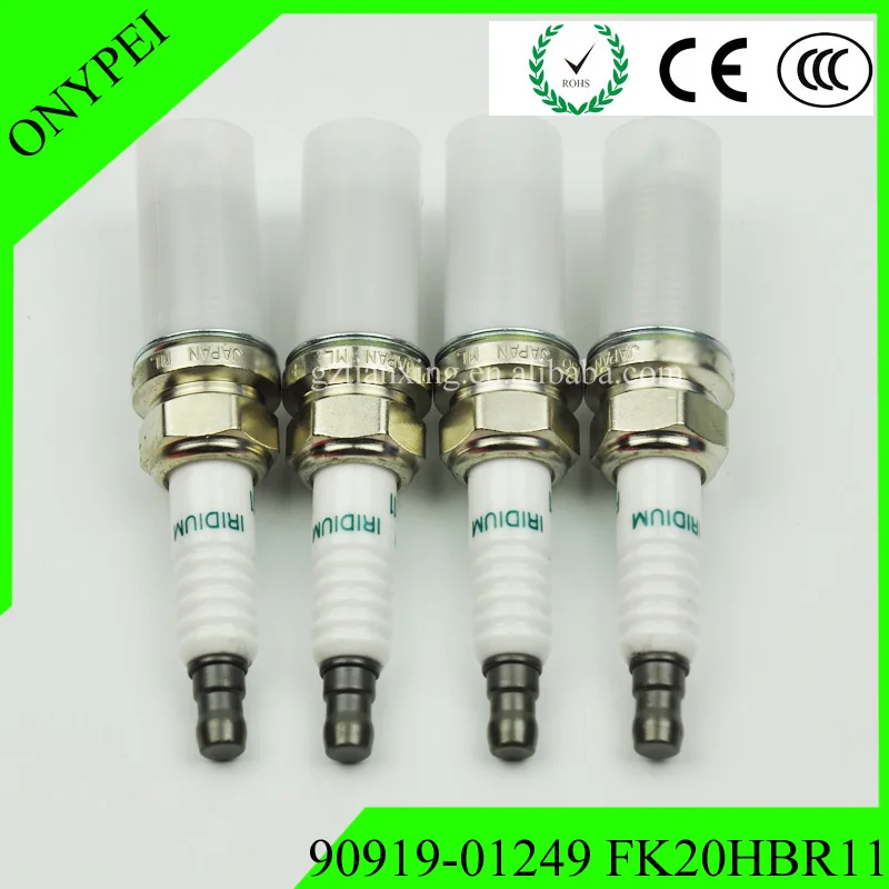 (4 шт.) 90919 01249 FK20HBR11 иридиевая Свеча зажигания для Lexus GS350 IS250 LS460 FK20HBR 11 9091901249 11|Свечи
