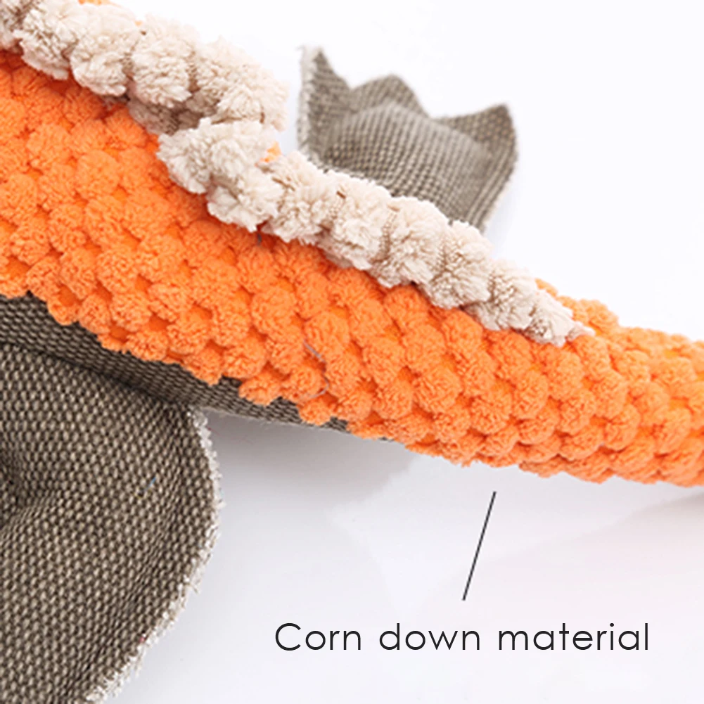 

Plush Canvas Dog Toys Teeth Cleaning Squeaky Cartoon Lizard-shaped Chew Bite Resistant Safe Material Pet Dog Toys Supplies