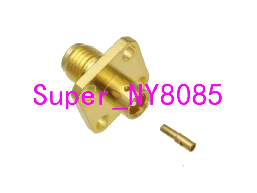 Разъем SMA гнездовой разъем 4 отверстия фланцевый Полужесткий припой RG402 0 141&quot |