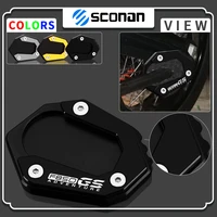 for bmw f 850 gs f850gs f750gs f850 gs f 750 gs 2018 2021 2022 cnc foot side stand extension plate kickstand enlarge pad