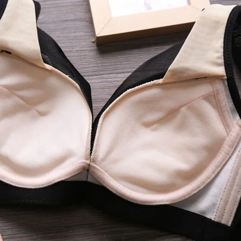 

Lace Striped Padded Underwear Bras Women Push Up Brassieres Plus Size Women Bras
