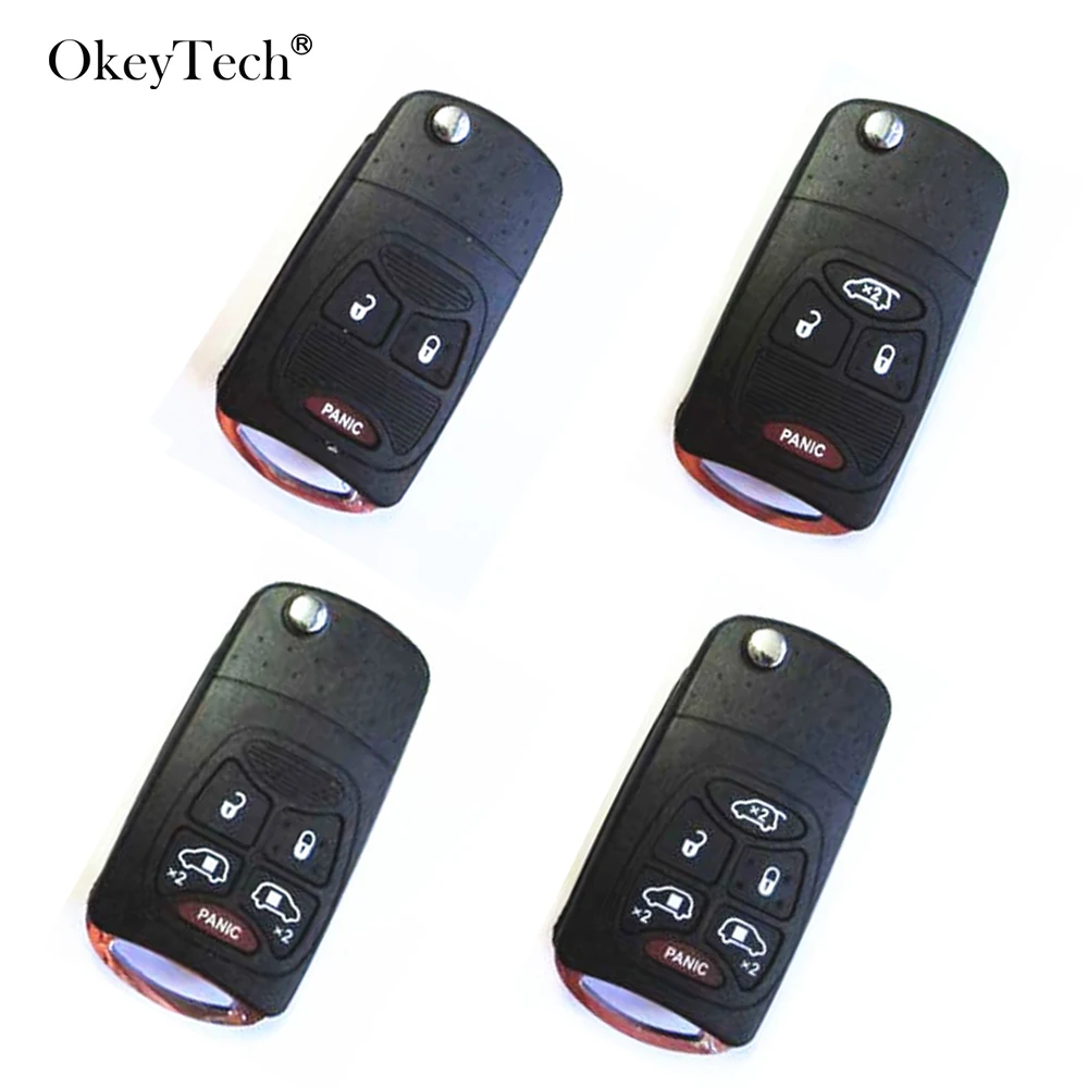 Чехол Okeytech для ключей Dodge Jeep Commander Grand Cherokee Chrysler Aspen 300 с 3/4/5/6 кнопками | Автомобили и