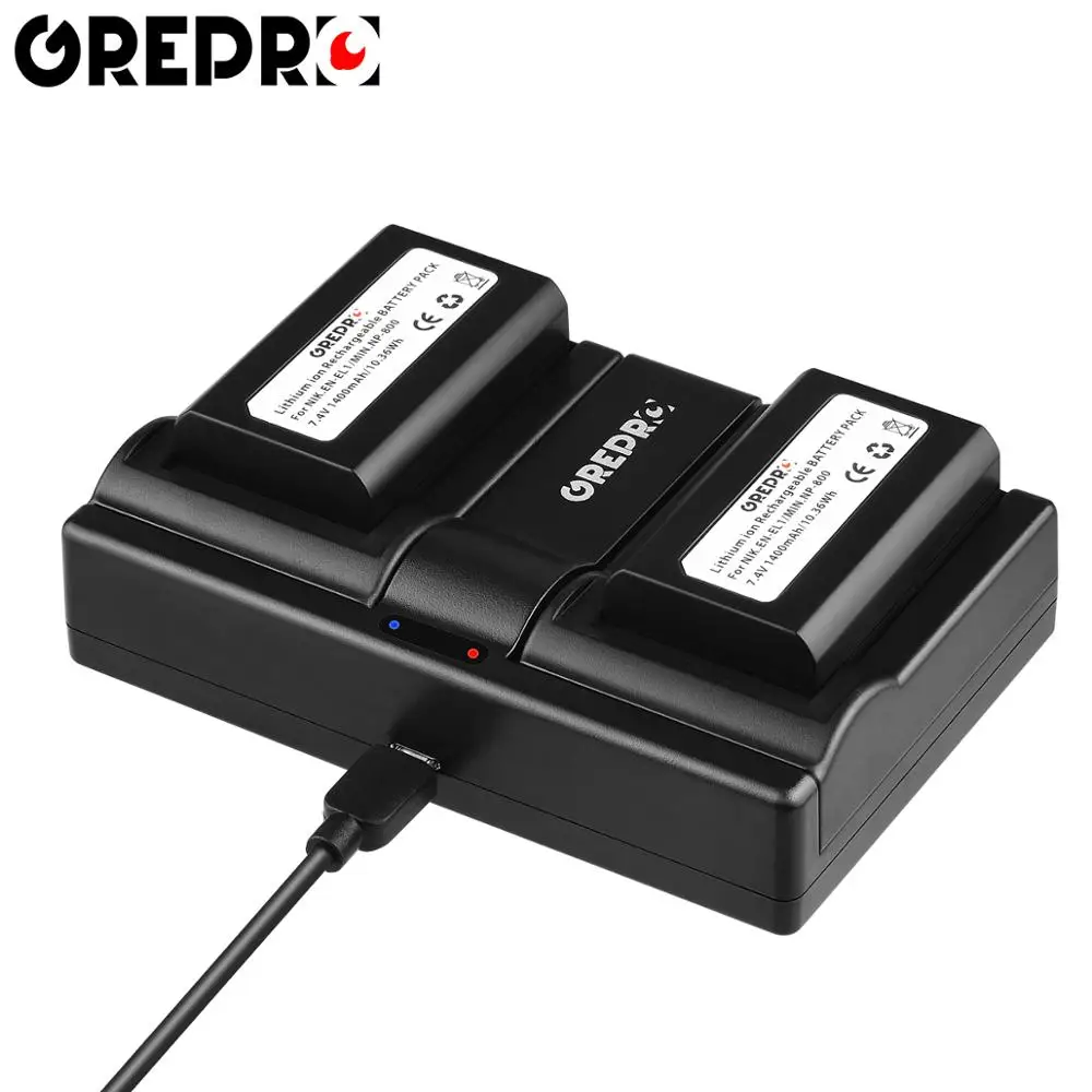 2 шт. EN EL1 ENEL1 NP 800 Батарея для Nikon Coolpix 500 775 880 885 990 995 4300 4500 4800 5000 5400 Батарея|Цифровые
