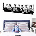 Виниловая наклейка на стену с рисунком лего для детской комнаты