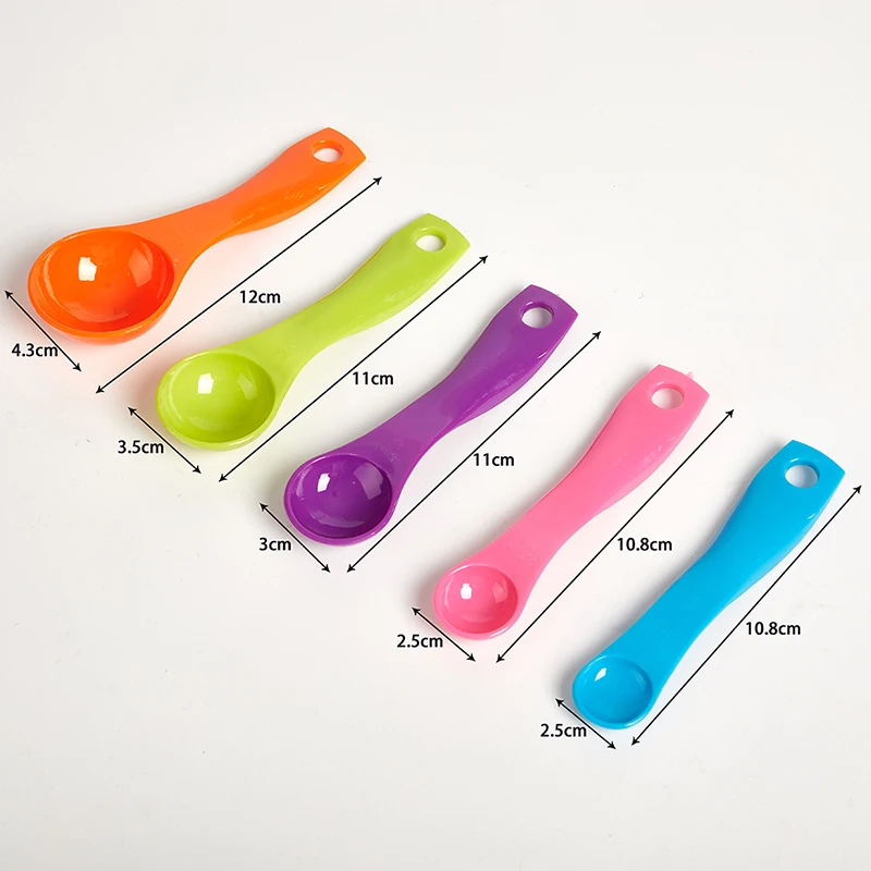 

5pcs/Lot New Kitchen Measuring Spoons Food Thickening of Coffee Milk Tea Fruit Powder Measuring Spoon