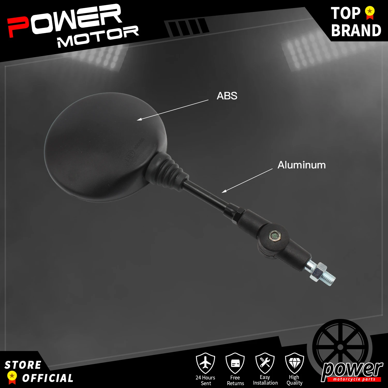 2 шт. Складной круглый зеркало заднего вида для скутера 10 мм, мотоцикла Motocross аксессуары боковое зеркало для велосипеда.