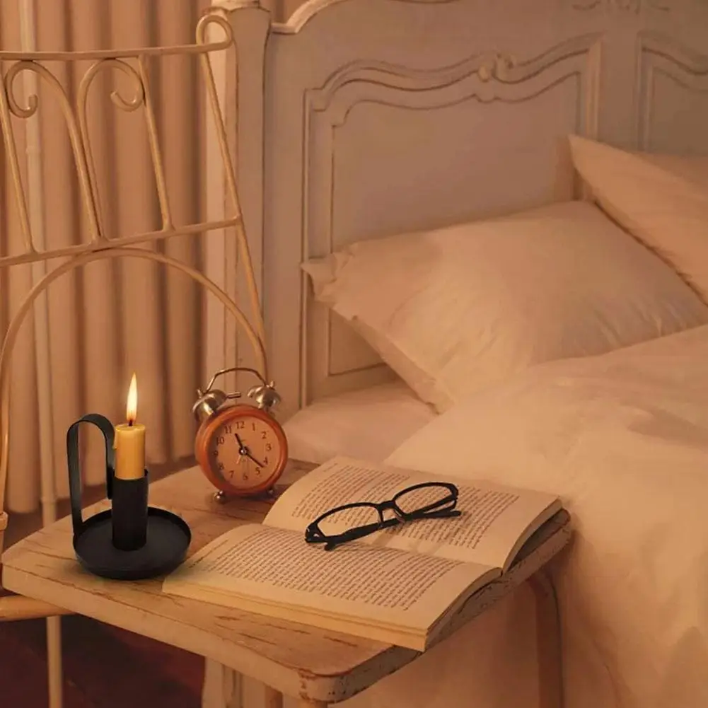 1 шт. подсвечники маленький подсвечник черный простой новый продается Ретро