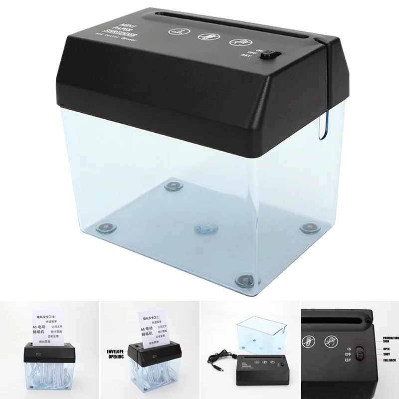 Мини Электрический измельчитель документов a6cruser машина для резки бумаги с