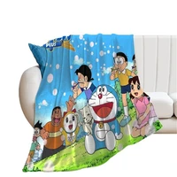 new doraemon girl anime blanket plush velvet warm decoration soft bed home throw sofa blankets kid adult christmas gifts