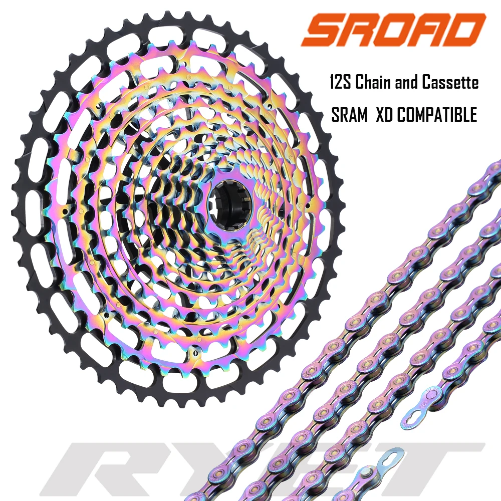 

Сверхлегкая Радужная кассета SROAD ult-10-50T, 397 г, прочная стальная Звездочка 12 s, диапазон 10-50 k7 511%
