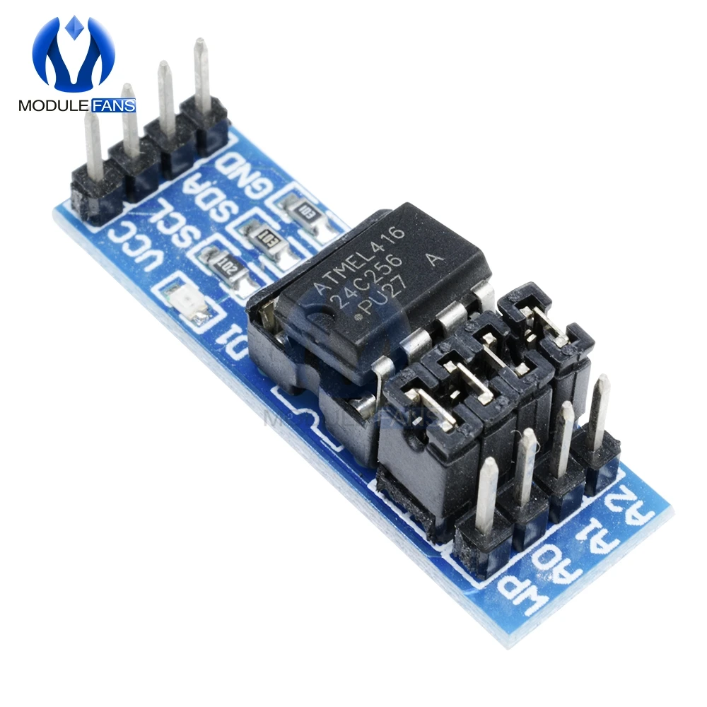 Модуль памяти EEPROM AT24C256 8P чип индикатор источника питания Натяжной резистор
