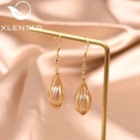 xlentag natural white pearls hook dangle earrings for women lovers engagement gift girls bohemia jewelry handmade brincos ge0888