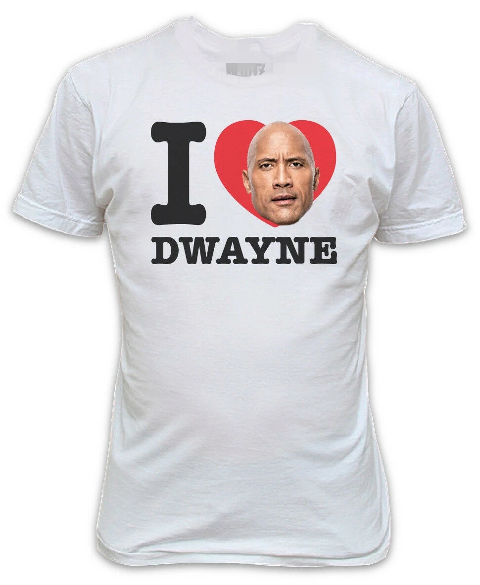 Футболка I HEART DWAYNE LOVE THIS ICON Дуэйн THE ROCK Джонсон быстрая Классическая качественная