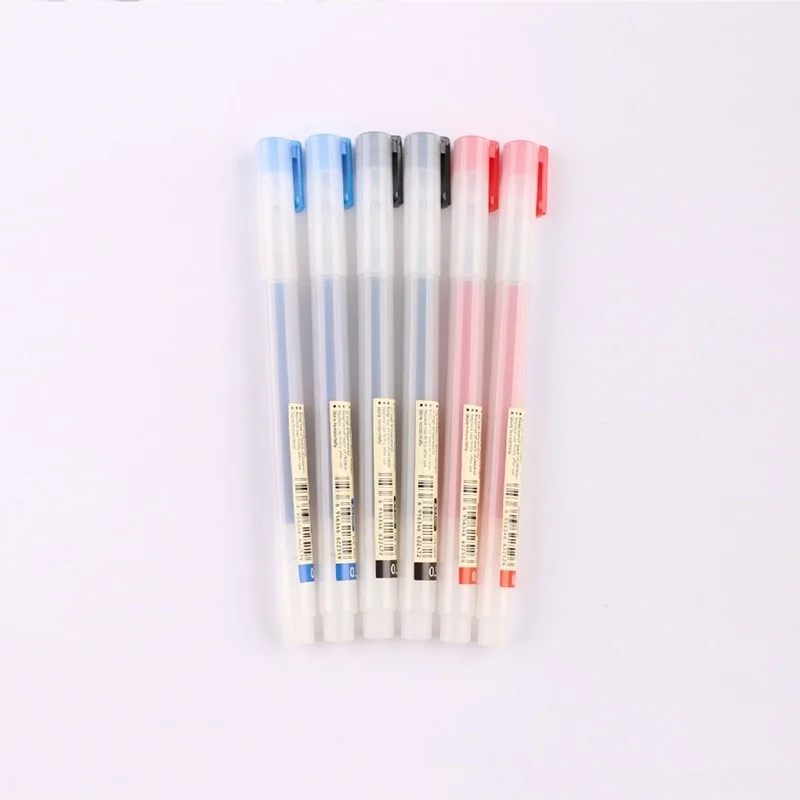 Стильная гелевая ручка 0 5 мм на водной основе 6 шт. черная/красная/Искусственная