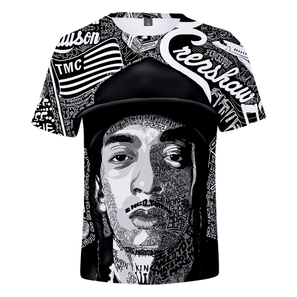 

Singer Nipsey Hussle 3D Printed T-shirt Men/Women Fashion Casual Sweatshirt Round Neck Short Sleeve Summer Streetwear