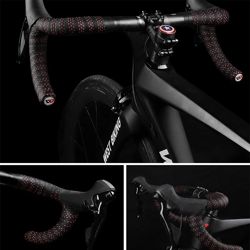 Противоскользящая Лента для руля велосипеда или дорожного 1 пара|Обмотка руля| |