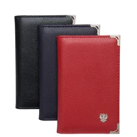 russian black litchi leather auto driver license bag pu leather cover for car driving documents card credit holder wallet case