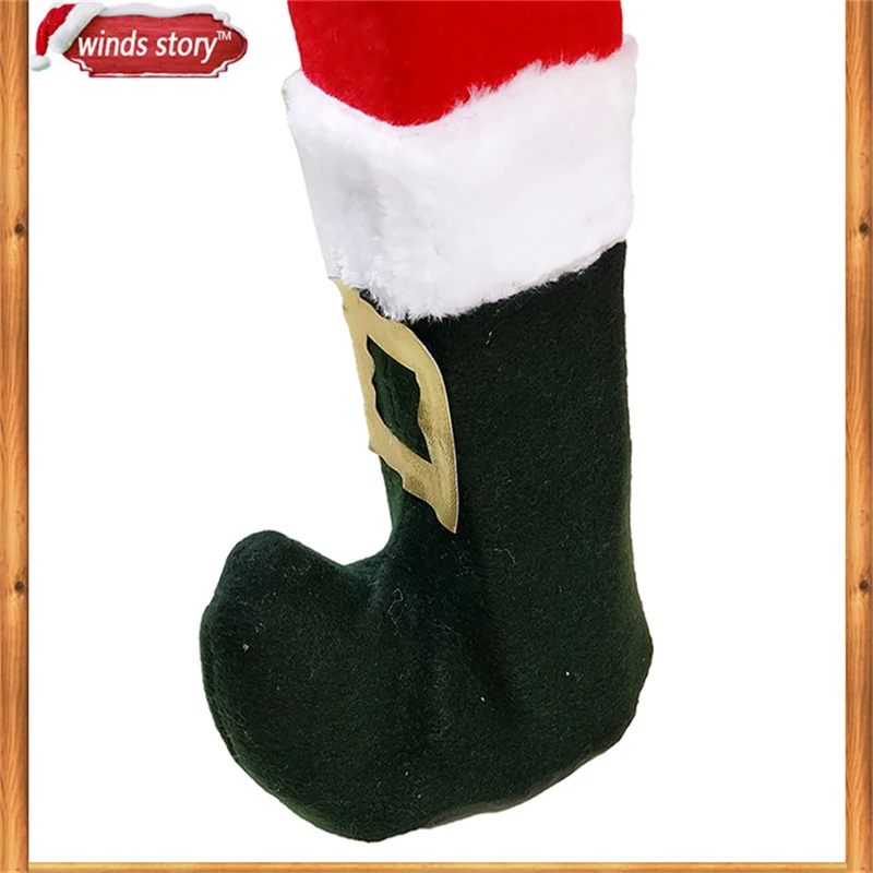 Новый милый смешной Рождественский подарок сумка Санта Клаус Сказочный стол