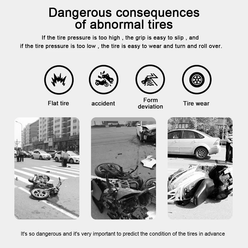 Система контроля температуры в шинах с ЖК-дисплеем QC и 2 внешними датчиками