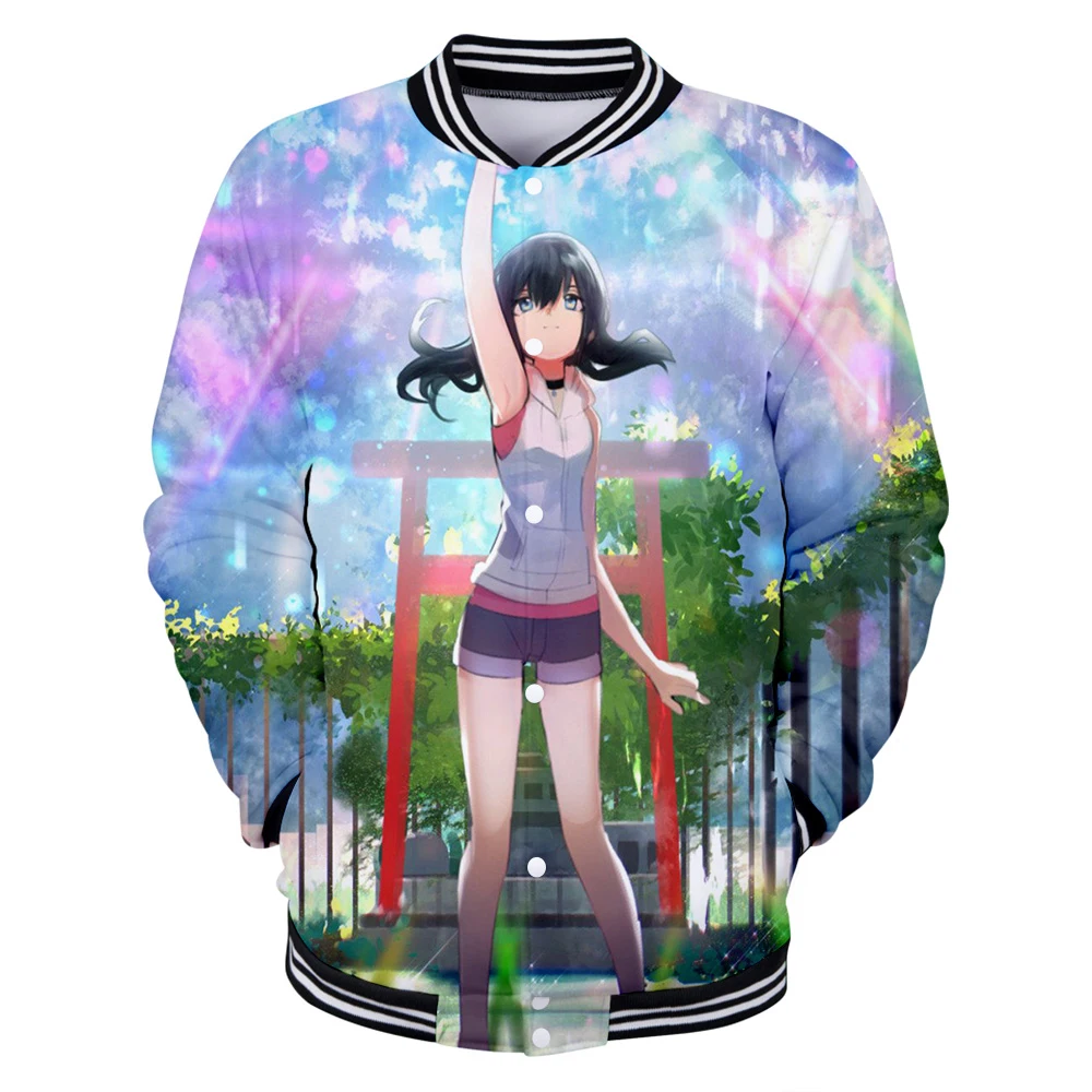 Японские толстовки с изображением героев аниме Varsity осенняя Повседневная