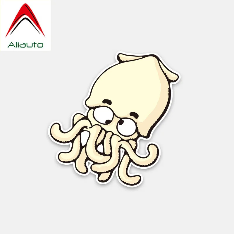 Забавная наклейка на автомобиль Aliauto мультяшный осьминог авто Стайлинг из ПВХ
