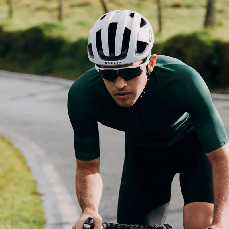 Чистый оливково зеленый комплект Джерси для велоспорта Высококачественная