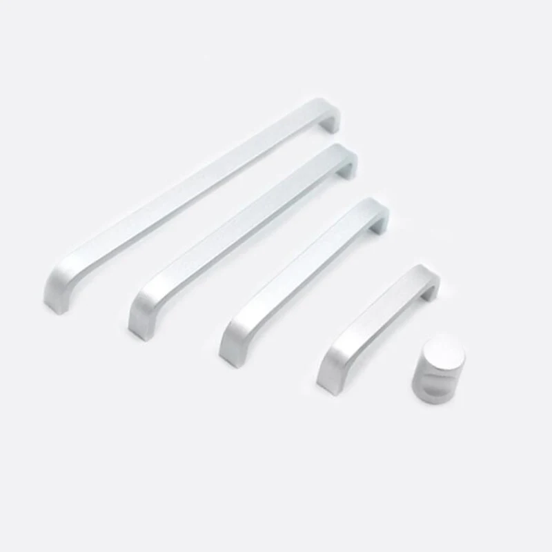 

European Oxidation Matte Cabinet Handles Aluminum Alloy Door Knobs Kitchen Cabinet Pulls Drawer Pulls Furniture Hardware 10 pcs