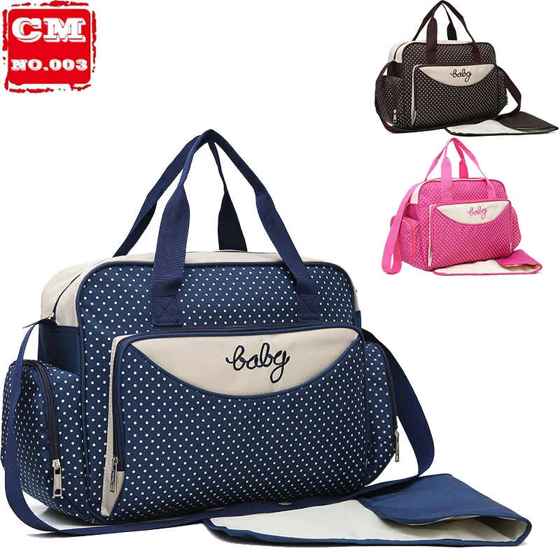 

5pcs Set Diaper Bag One Shoulder Baby Bag Women Travel Handbag for Baby Nursing Mummy Maternity Nappy Bag Luiertas