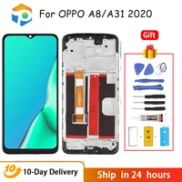 grade aaa for oppo a31 lcd 2020 cph2015 oppo a8 2019 lcd display touch screen digitizer assembly replacement frame 6 5 inch