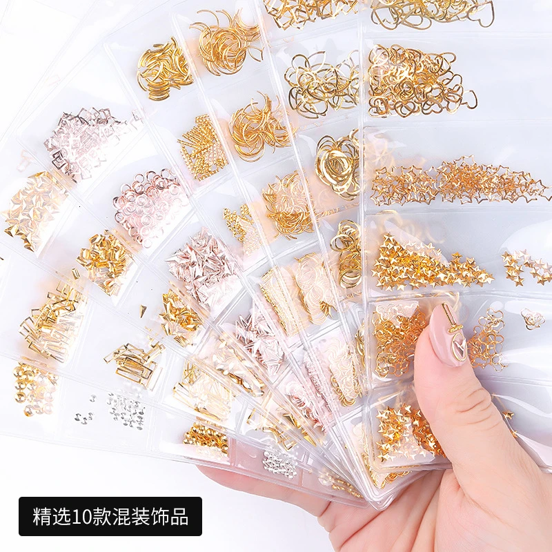 Doradosun золотой лак для ногтей метал-наклейки розовый | Красота и здоровье