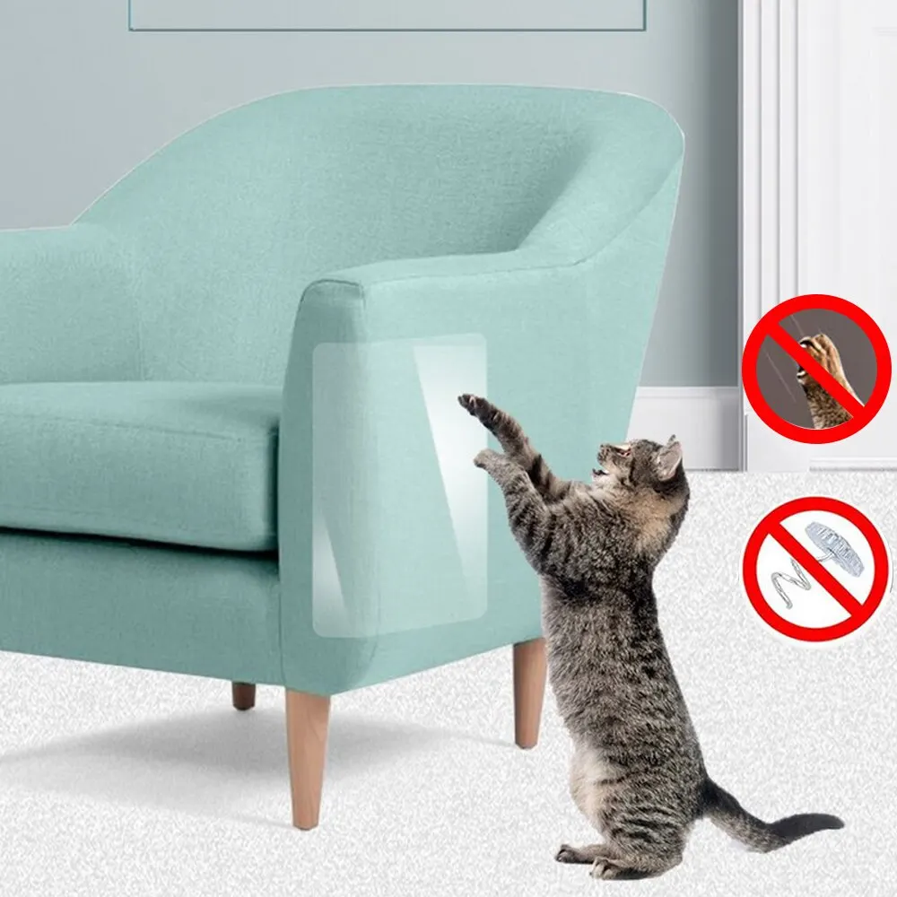 6 шт./компл. Анти-Царапины и когтеточки для кошек Стикеры s Guard самоклеящаяся