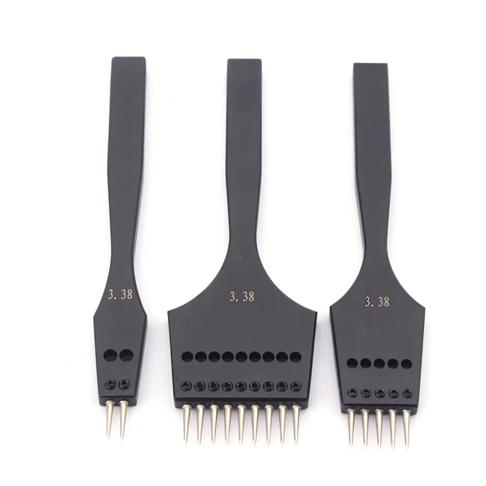 Инструмент для перфорации кожи острый отверстие со сменной головкой съемный