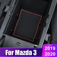 for mazda 3 alexa 2019 2020 car gate slot non slip cup pad door groove rubber rugs mats auto interior decoration accessories