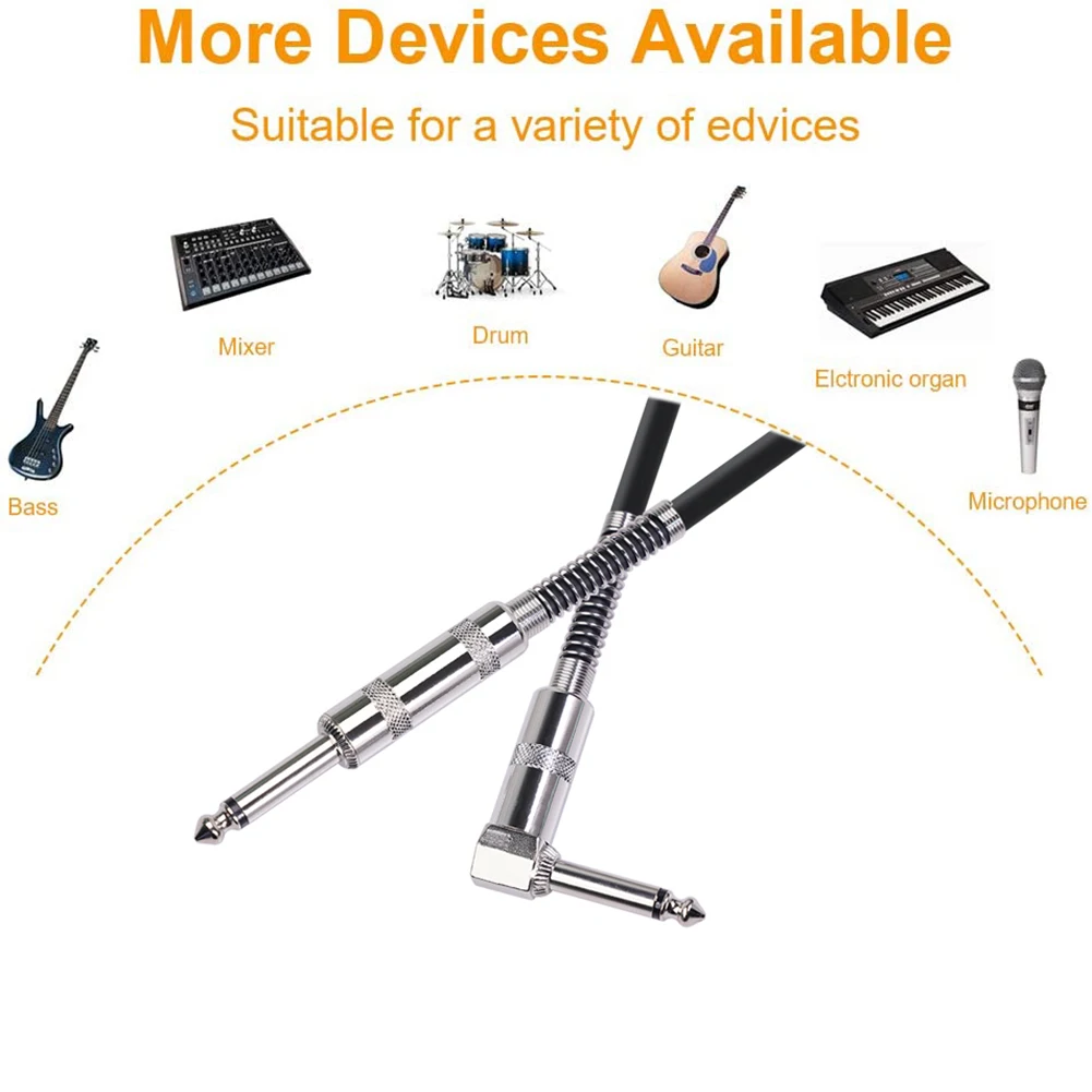 Высококачественный свинцовый кабель для гитары с разъемом 6 5 мм аудио-видео