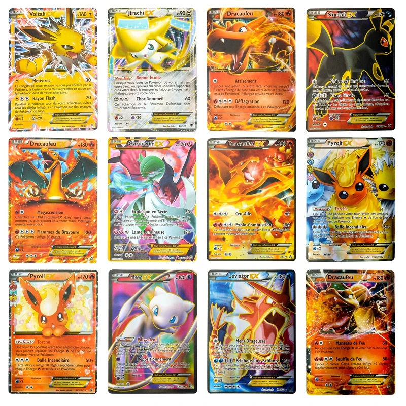 

French Version Language Pokemon Card Featuring V VMAX GX Tag Team EX Mega Shinny Tarak Game Battle Carte Trading Children Toy