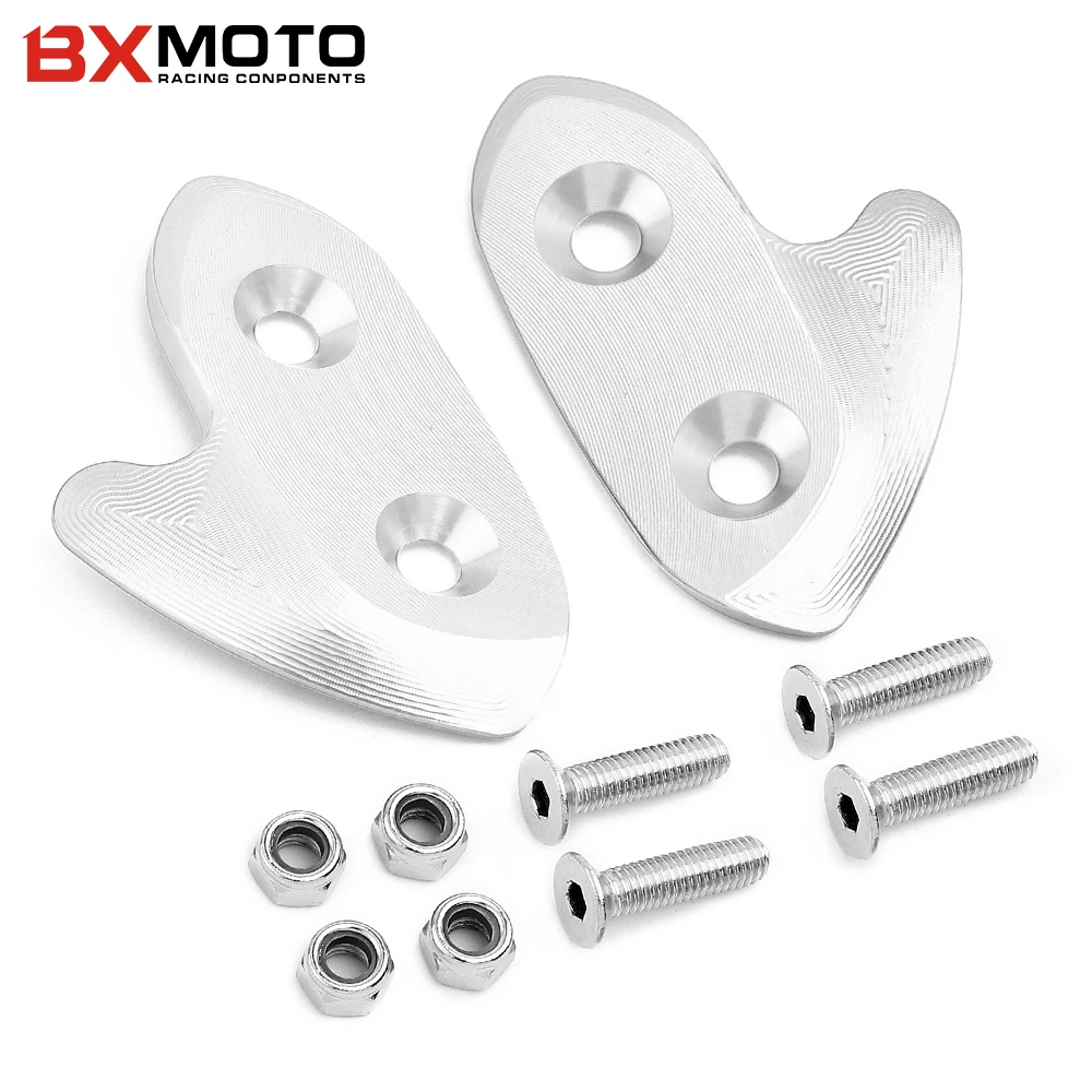 Motorcycle Windscreen Windshield Driven Mirror Eliminators Cap For Yamaha R1 YZF-R1 YZF 2015 2016 2017 CNC Hole Cover | Автомобили и