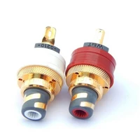 hi end wbt 0210 cu nextgen copper rca phono chassis sockets pack of 2 redwhite