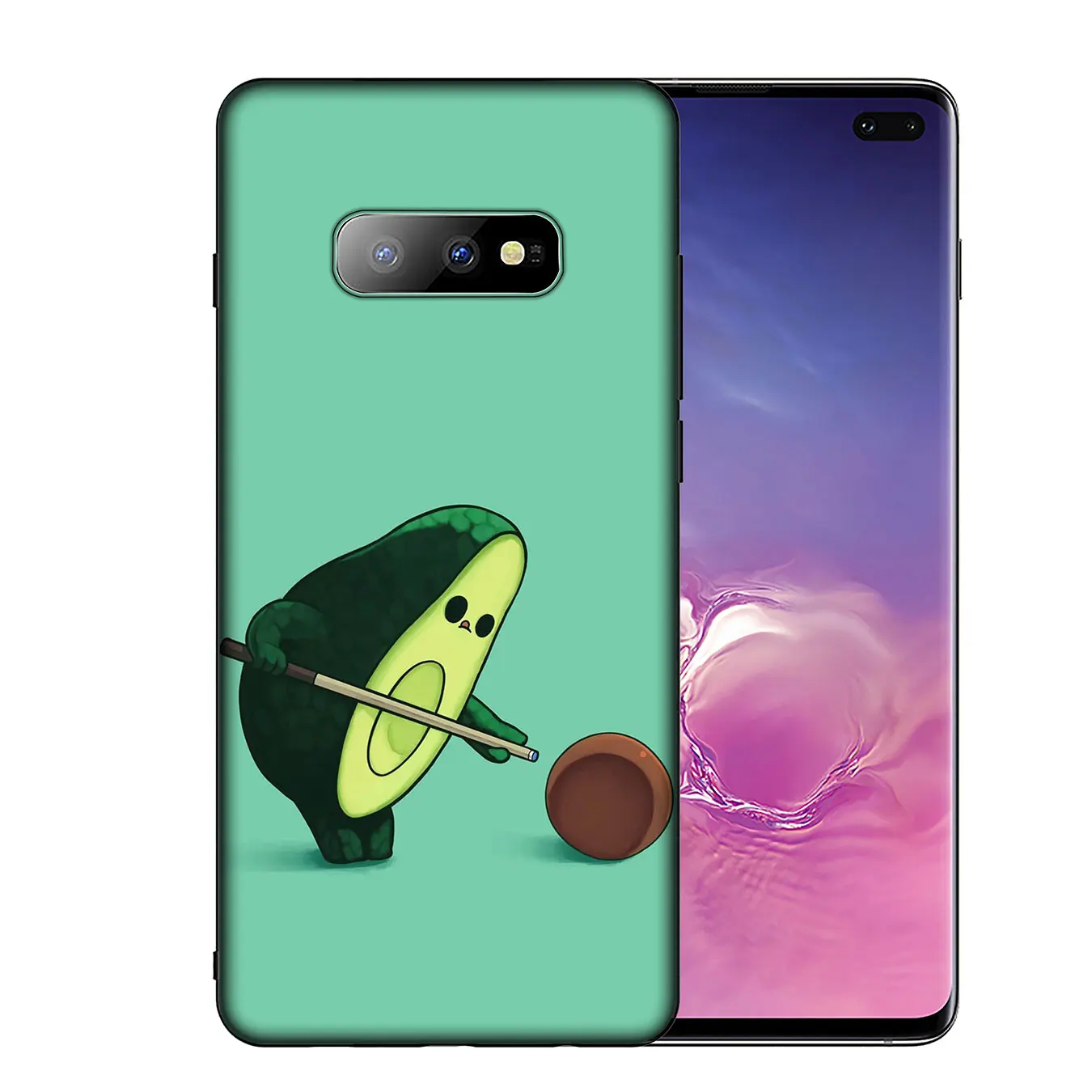 IYICAO милый черный мягкий чехол для телефона с принтом авокадо Samsung Galaxy S20 Ultra S10 Lite S9