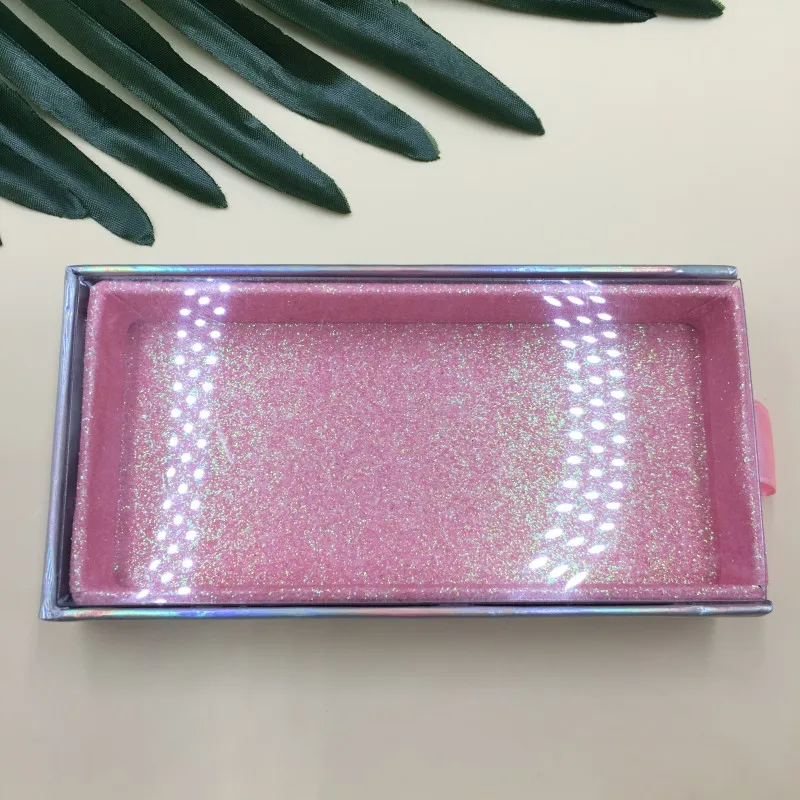 Light Pink Новые блестящие Ресницы упаковка 10 шт/партия пустая коробка для ресниц Длинные Накладные ресницы - Цвет: Light Pink