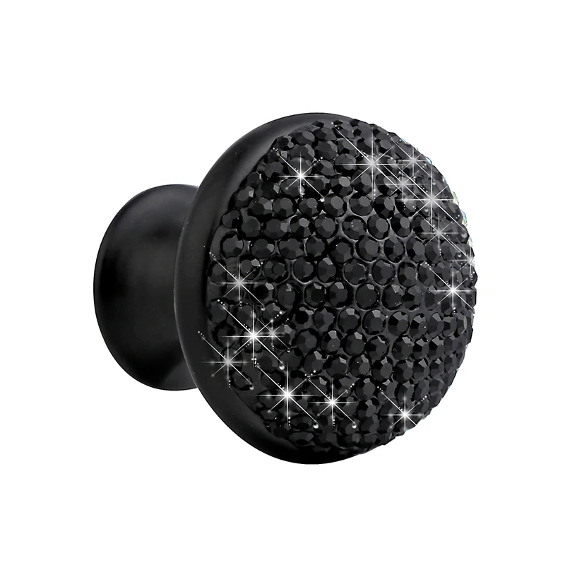 35 мм ручки для шкафа в форме гриба цветные хрустальные стразы выдвижные дверные 2