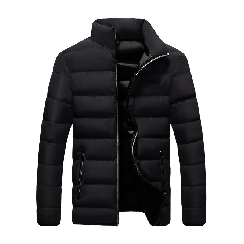 

Winter Solid Color Men's Cotton-Padded Jacket Thick Padded Jacket Winter New Cotton-Padded Jacket Short Padded Jacket Men