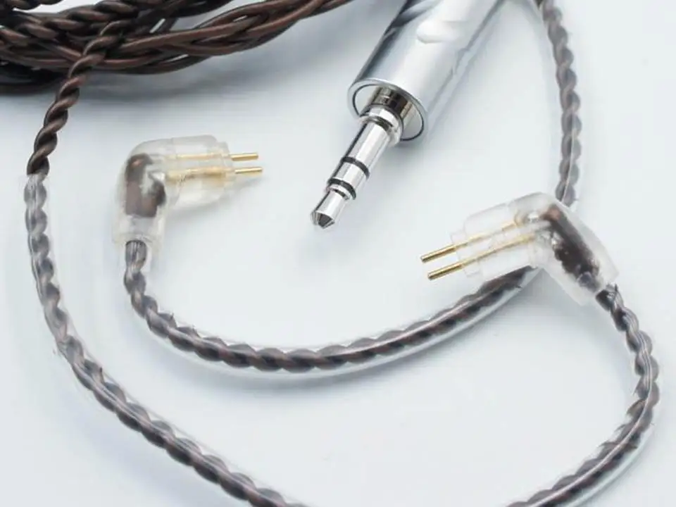 Бесстрашный аудио 2-контактный 0 78 мм HiFI OCC наушник IEM кабель (3 5 аудио/4 4 мм/2