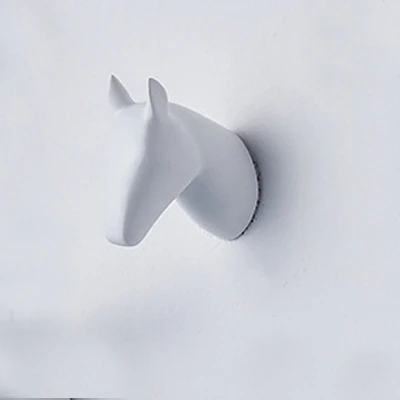 White Horse Настенный крючок-вешалка из смолы, настенный крючок для украшения дома, стойка для животных - Цвет: White Horse