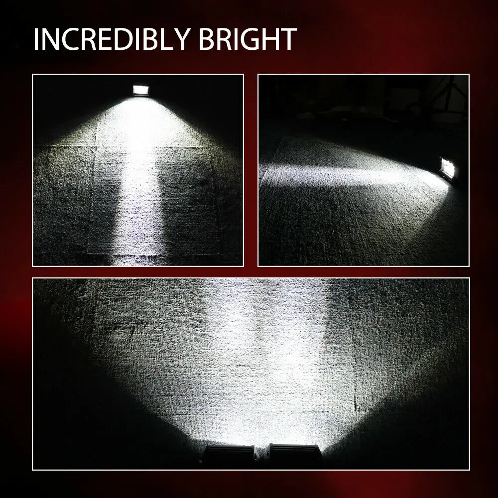 

NLpearl Light Bar/Work Light 24W 5D Led Bar For Offroad Jeep 4x4 ATV SUV UAZ Truck Tractors 12V 24V Spotlight Led Work Light