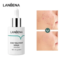 lanbena oligopeptide anti acne solution acne treatment serum reduce mark shrink pores deep repair plant extracts face skin care