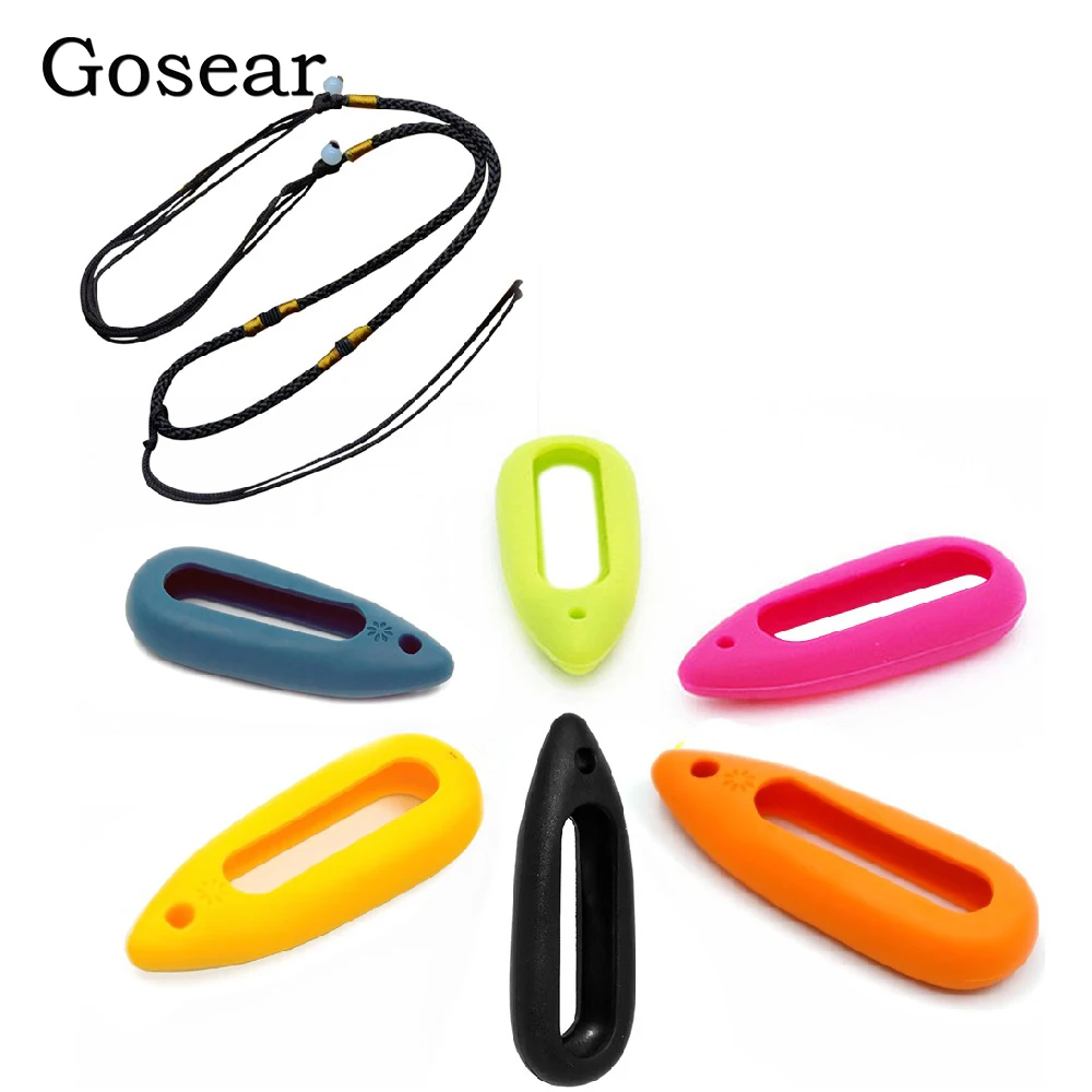 Сменный кулон Gosear ожерелье и черный шнурок для Xiaomi Xiomi Miband Mi Band Браслет наручный