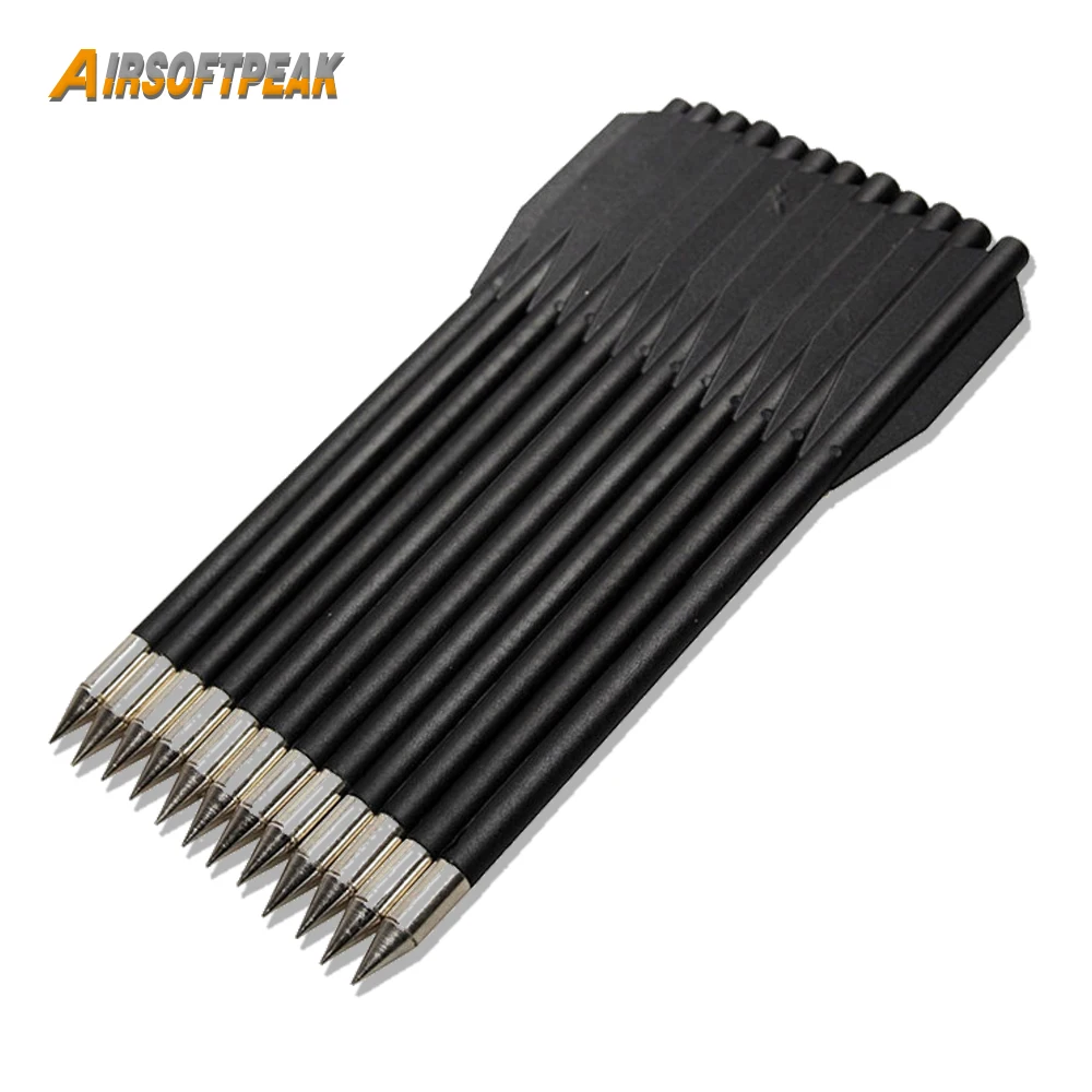 12шт /лот 16 см миксерный цвет Стрельба Охотничья стрельба Стальная стрела