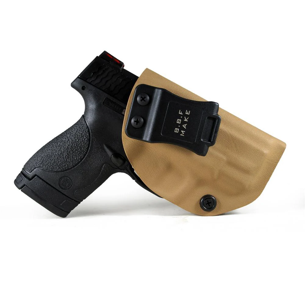 Tan-Right Hand B.B.F Make Чехол-кобура для тактического кидекса IWB Подходит для: M& P Shield 9 мм/. 40 s& w внутри скрытый чехол для поясного пистолета - Цвет: Tan-Right Hand