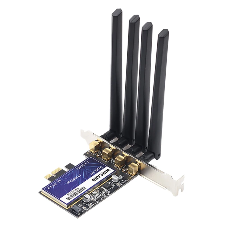 

WIRCARD WR-C380 1750Mbps PCIe BCM94360CD Desktop Wifi Card for Hackintosh 802.11Ac Bluetooth 4.0 Dual Band Wireless